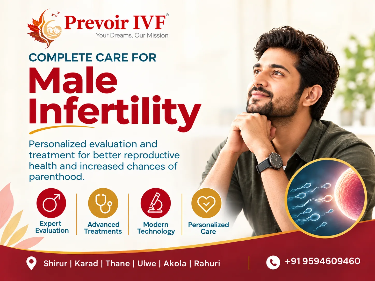 Male Infertility & IVF: Causes, Tests & Treatment | Prevoir IVF